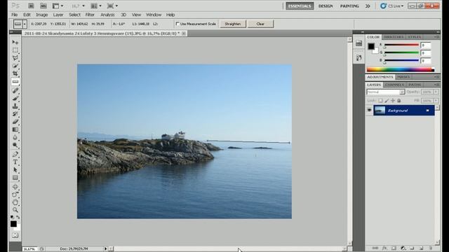 Photoshop Tutorial, Lesson 1: Straightening crooked photos (Crop Tool) смотреть онлайн