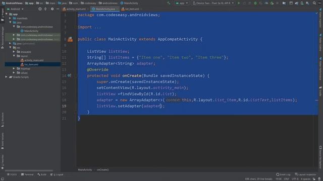 ListView In Android смотреть онлайн
