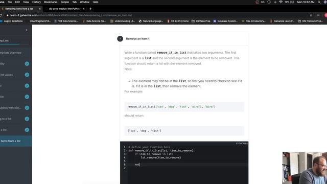 Python List Manipulation - Using del and remove() - Challenge #2 смотреть онлайн