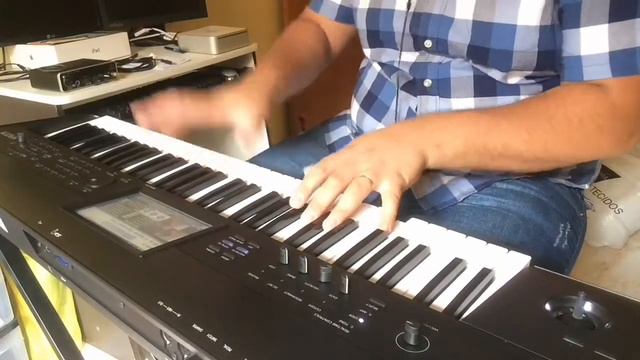 Hotel Califonia - The Eagles - KORG Krome Acoustic Guitar Steel смотреть онлайн