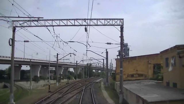 Ростов - Главный: отправление с пассажирским поездом смотреть онлайн