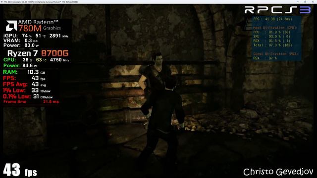 RPCS3 - PCSX2 - Xenia Canary - Yuzu Emulators - Ryzen 7 8700G With Radeon 780M & 32GB RAM