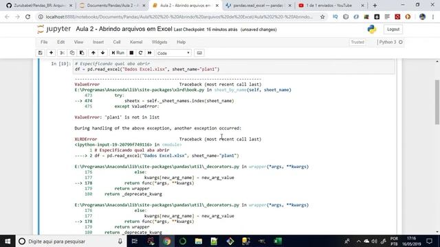 Curso de Pandas - Python (Aula 0.2) - Abrindo arquivos de Excel смотреть онлайн