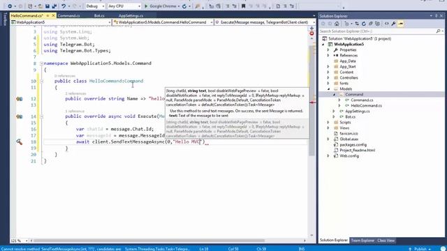 آموزش ساخت ربات تلگرام در Asp.net MVC смотреть онлайн
