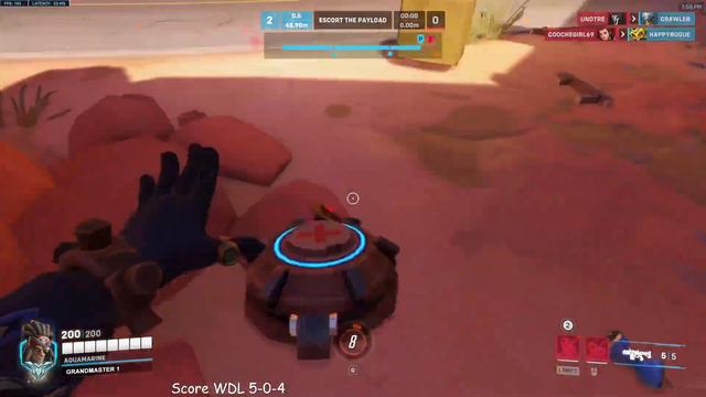 POTG! AQUAMARINE INSANE JUNKRAT GAMEPLAY OVERWATCH 2 TOP 500 смотреть онлайн