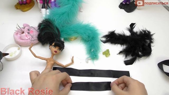 Как сделать ПЛАТЬЕ ДЛЯ КУКЛЫ MONSTER HIGH - Одежда для куклы Монстер Хай #LOWIFUNNY смотреть онлайн