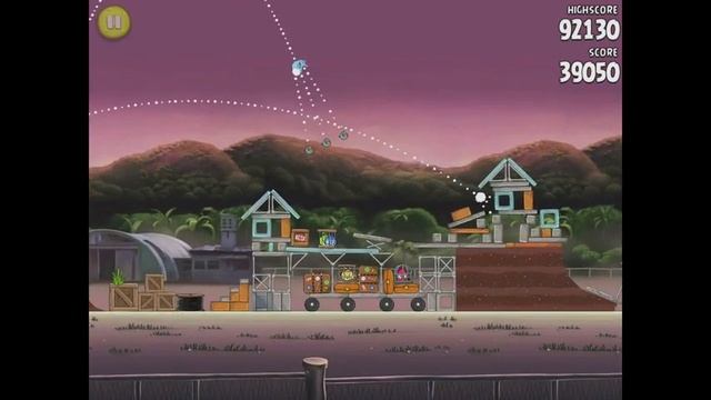 Angry Birds Rio Level 7 (9-7) Airfield Chase 3 Star Walkthrough смотреть онлайн