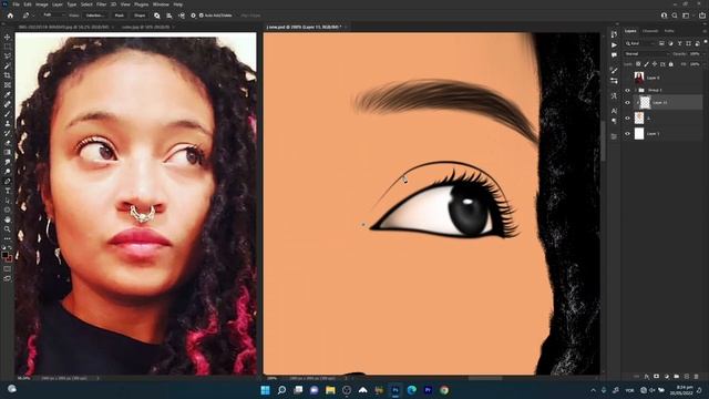 Cartoon Portrait | Adobe Photoshop | Tutorial Video смотреть онлайн