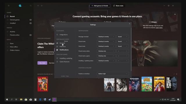Как в Gog Galaxy поменять язык на русский? смотреть онлайн