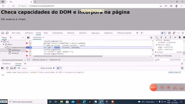 Javascript - Ex026 - Conteúdo tags Meta no código смотреть онлайн
