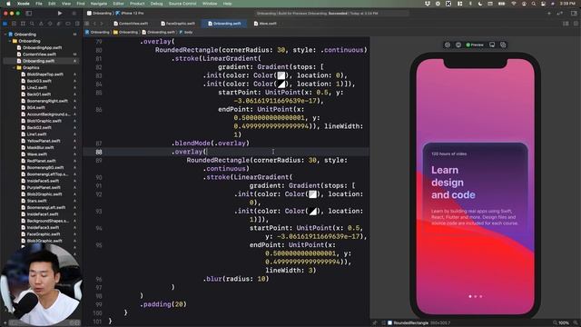 SwiftUI Livestream: Code Onboarding UI and Animation смотреть онлайн