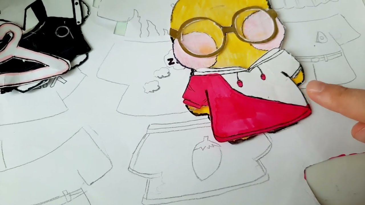 Одежда для уточки Лалафанфан/БУМАЖНАЯ УТОЧКА ОДЕЖДА diy смотреть онлайн