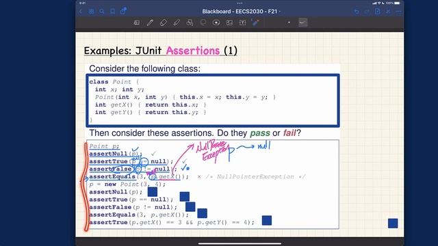 [HD] EECS2030 F21 - Lecture 2b - Part D2 - Example JUnit Assertions смотреть онлайн