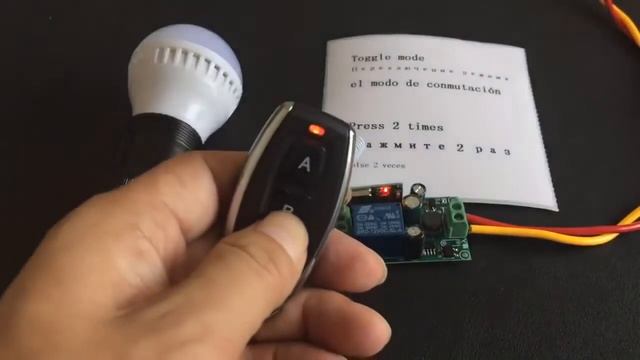 универсальный пульт AC 85V 250V Multimode Learning Wireless Remote Control Switch смотреть онлайн