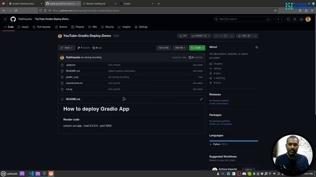 How to deploy Gradio application on Server | Render | Gradio | Python смотреть онлайн