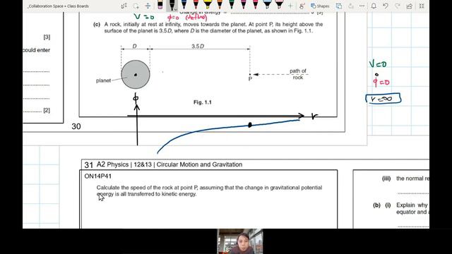 ON14 P41 Q1 Rock Entering Planet | A2 Gravitational Fields | Cambridge A Level 9702 Physics смотреть онлайн