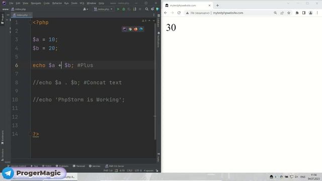 [PHP] Lesson #3. Variables Comments - [ПХП] Урок №3. Переменные Комментарии смотреть онлайн