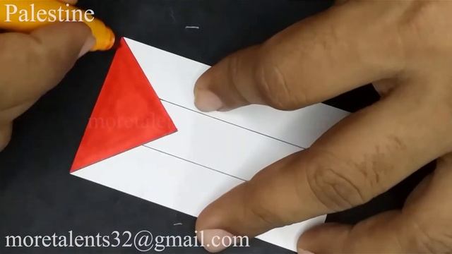 Draw Palestine Flag علم فلسطين смотреть онлайн