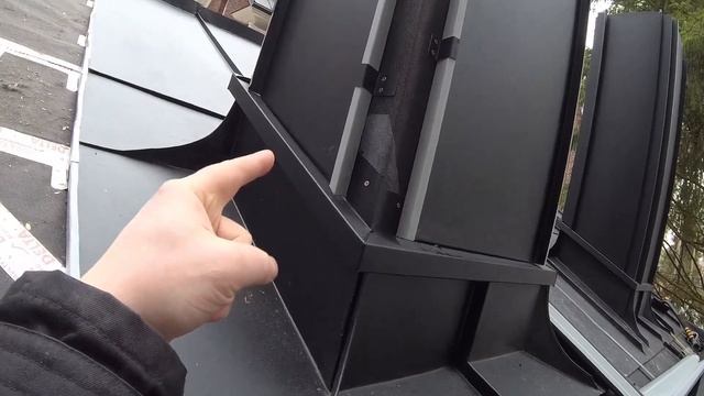 Дымоход обшиваем фальцем!