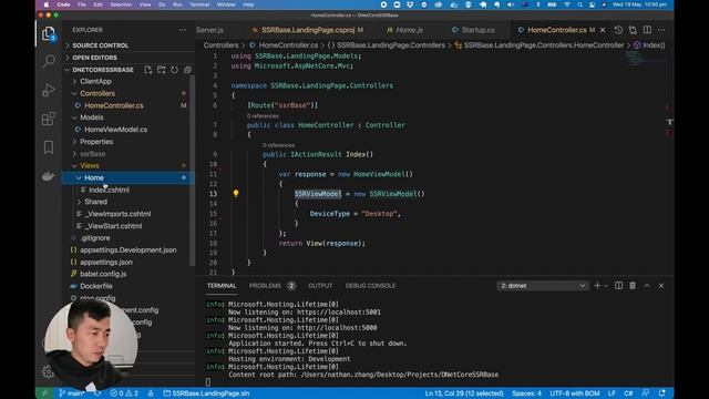 React Server Sider Rendering with .Net 5 смотреть онлайн