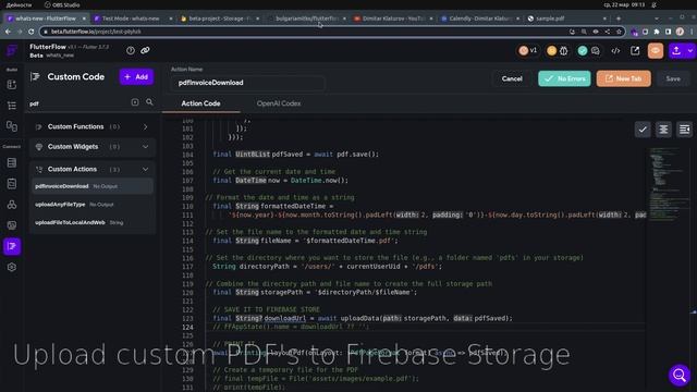 Save Custom PDFs & Files with @FlutterFlow to @Firebase Storage: Easy Guide смотреть онлайн