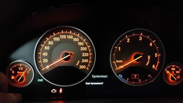 BMW F30 Тест приборной панели ( Armaturenbrett Test ) смотреть онлайн