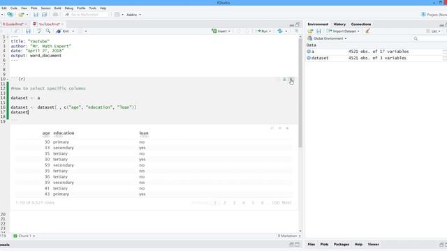 How to Select Specific Columns in R. [HD] смотреть онлайн