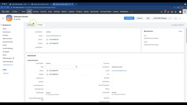 Creating SMS chatbots that store information in Zoho CRM смотреть онлайн