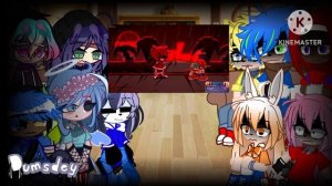 || My Friends and Sonic Characters React to FNF! || Vs Sonic exe Rounds of Madness and Fatality Enc