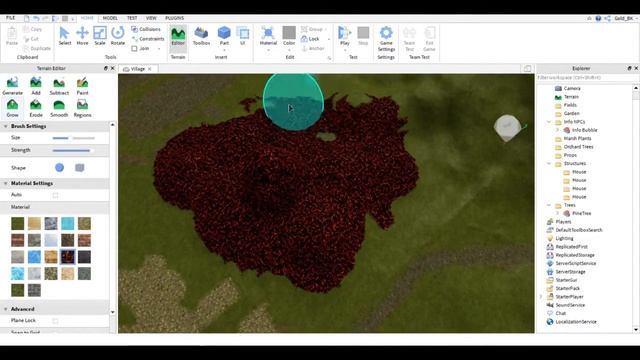 HOW TO USE THE "TERRAIN EDITOR" IN ROBLOX STUDIO смотреть онлайн