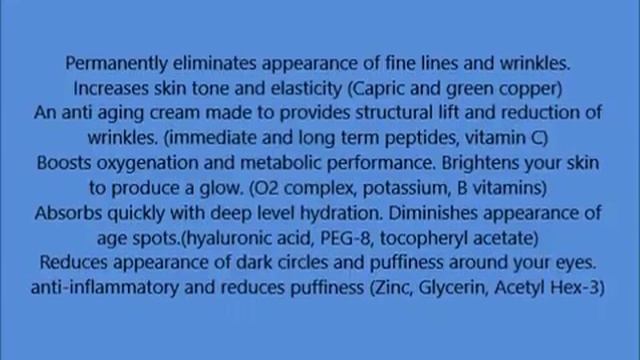 Vernal Anti Aging Moisturizer Cream with Vitamin C, Tetrapeptides and Glycerine, 1 0 oz 30 ml смотреть онлайн