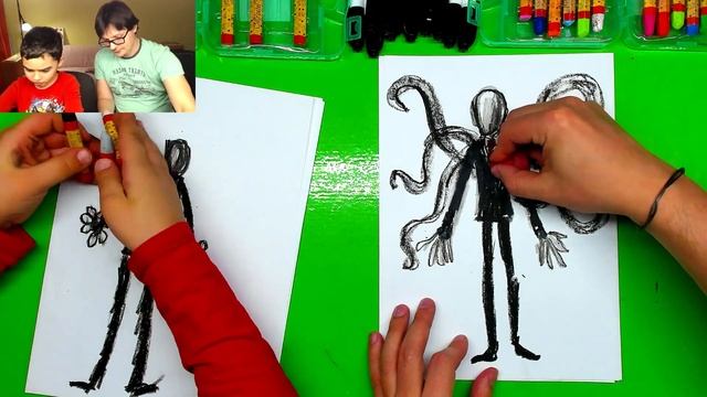 Как нарисовать СЛЕНДЕРМЕНА с Давидо НЕ страшно