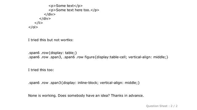 CSS : vertical-align: middle with Bootstrap 2 смотреть онлайн