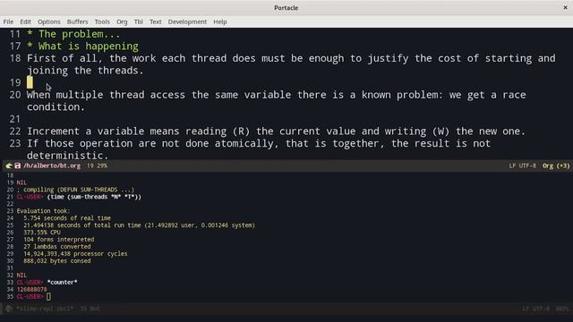 Exploring data races in Common Lisp смотреть онлайн