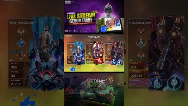 APEX LEGEND LIVE ?| TAMIL | EMULATOR | 1K SUBS! |18+| #pubgmobile #tamil #livestream смотреть онлайн