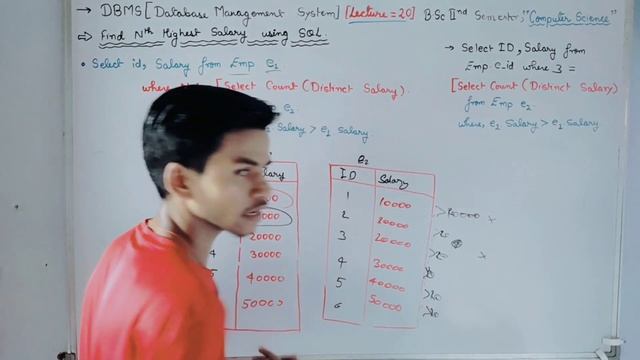 Lec-20: Find Nth highest salary is SQL by rsp sir #dbms #sql #bsc #computerscience by #rsp смотреть онлайн