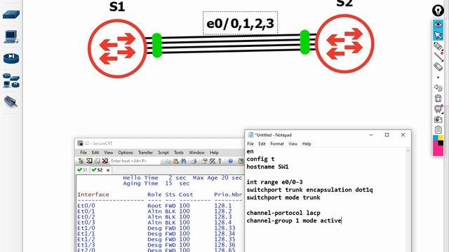 Free CCNP ENCOR 350-401 | LACP LAB 1 | Video 23 смотреть онлайн