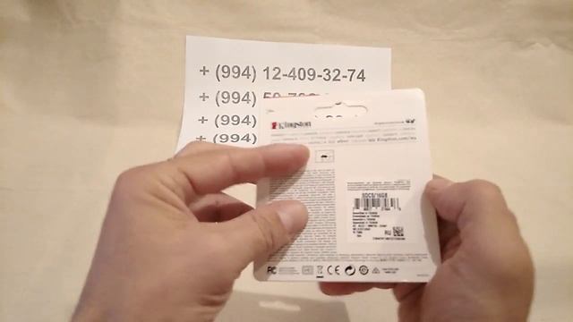 КАРТА ПАМЯТИ KINGSTON 16 GB CARD + SD ADAPTER (SDCS/16GB) в Баку / Bakida смотреть онлайн