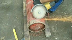 Мангал из газового баллона своими руками.