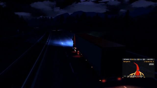 Euro Truck Simulator 2 Lyon Algier Renault Magnum tuning смотреть онлайн