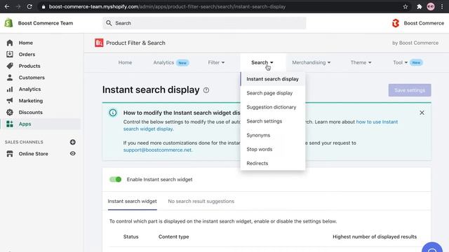 An overview of Product Filter Search app Dashboard || Shopify App by Boost Commerce смотреть онлайн