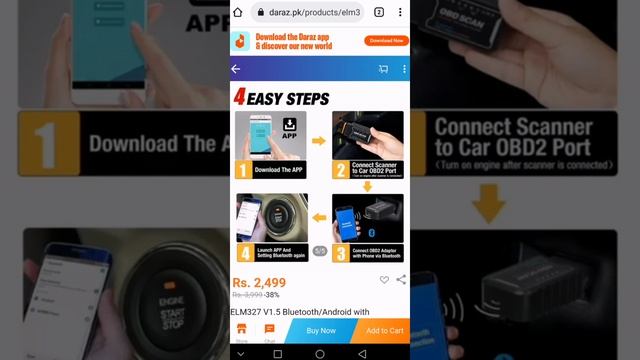 Purchase Online ELM 327 Bluetooth OBD2 SMART Device www.Daraz.com Mughal Auto Electrician ✔️ смотреть онлайн