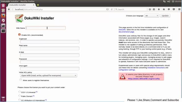 How To Install DokuWiki with Nginx Web server on ubuntu 16 смотреть онлайн