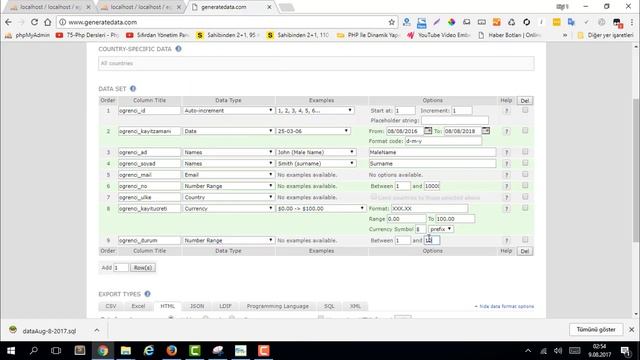 MySQL Dersleri - MySQL GENERATE DATA Aptal Data Oluşturma смотреть онлайн