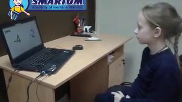 Ментальная арифметика SMARTUM, Лиза, 8 лет, 2 примера одновременно смотреть онлайн