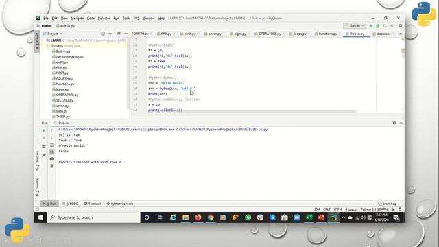 Built in Functions in Python смотреть онлайн