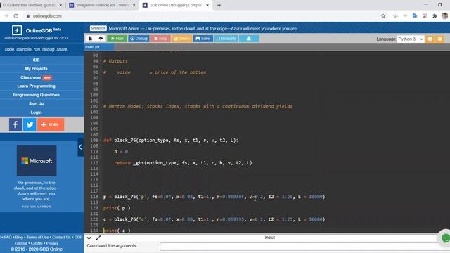 The Black (1976) model Python Code for valuing interest Rate Caplets and Floorlets смотреть онлайн