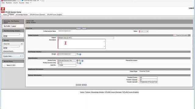 How to Create a Support Question from the EPLAN Platform смотреть онлайн