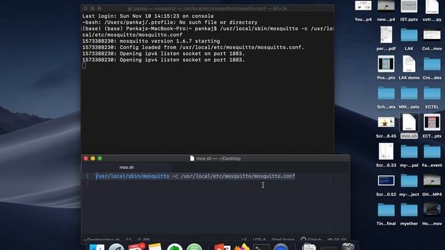How to Start MQTT Broker- Mosquitto- First time on Mac смотреть онлайн