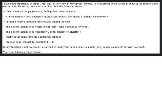Wordpress: admin_post hook not called (2 Solutions!!) смотреть онлайн